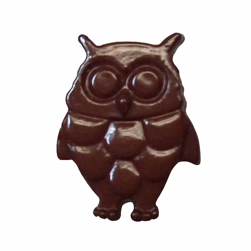 CIRQUE Novelty Shank Button – Brown – 18 mm (3/4") – Owl
