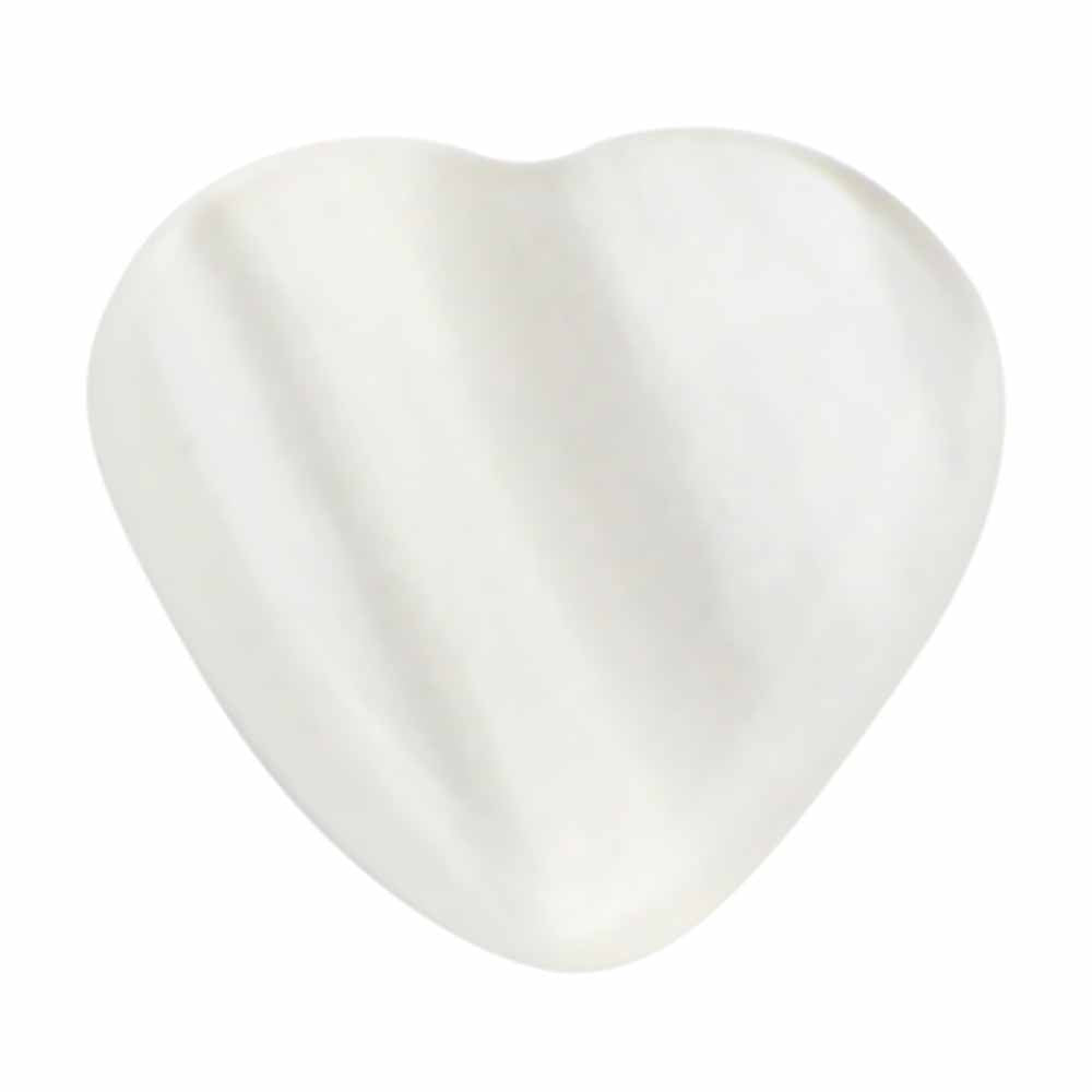 CIRQUE Novelty Shank Button – White – 10 mm (3/8") – Heart