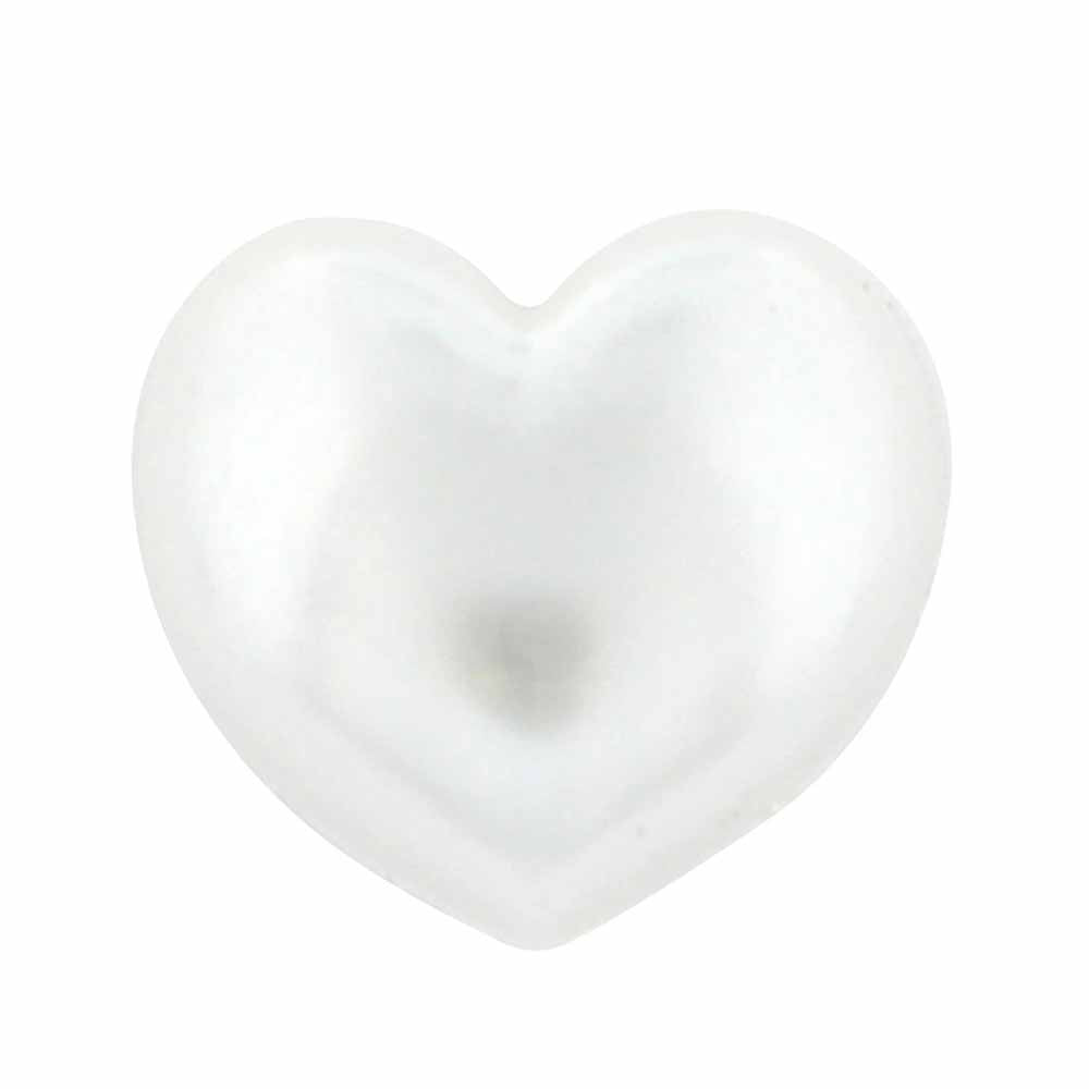 CIRQUE Novelty Shank Button – Pearl – 12 mm (1/2") – Heart