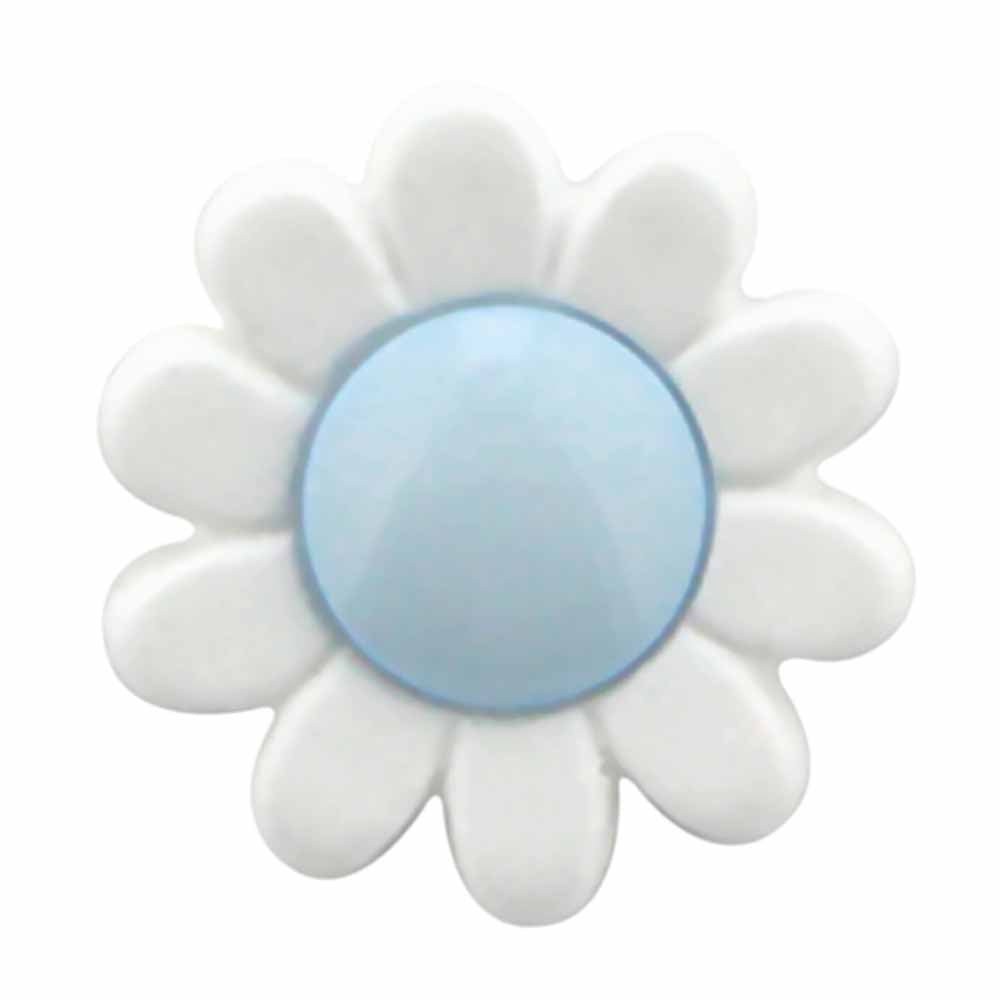 CIRQUE Novelty Shank Button – Light Blue – 15 mm (5/8") – Flower