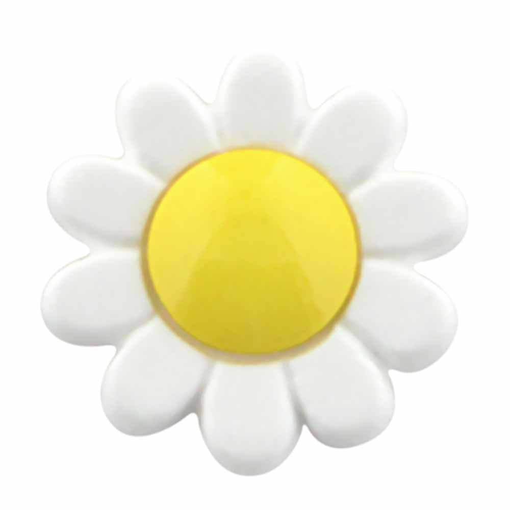 CIRQUE Novelty Shank Button – Yellow – 15 mm (5/8") – Flower