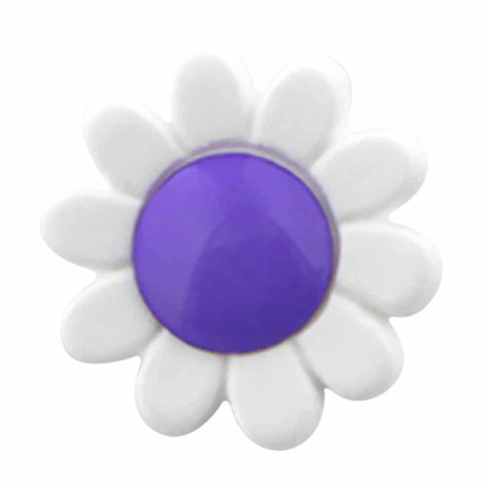 CIRQUE Novelty Shank Button – Purple – 15 mm (5/8") – Flower