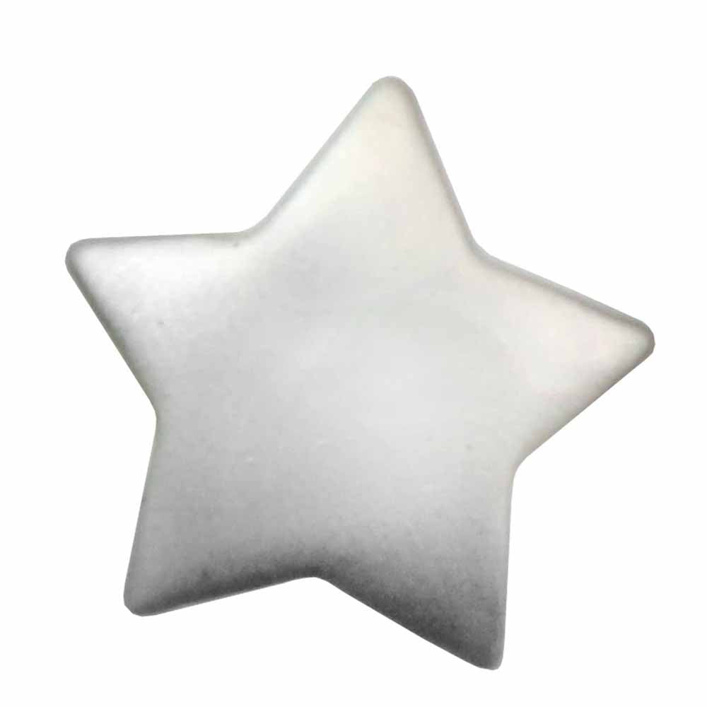 CIRQUE Novelty Shank Button – Silver – 18 mm (3/4") – Star
