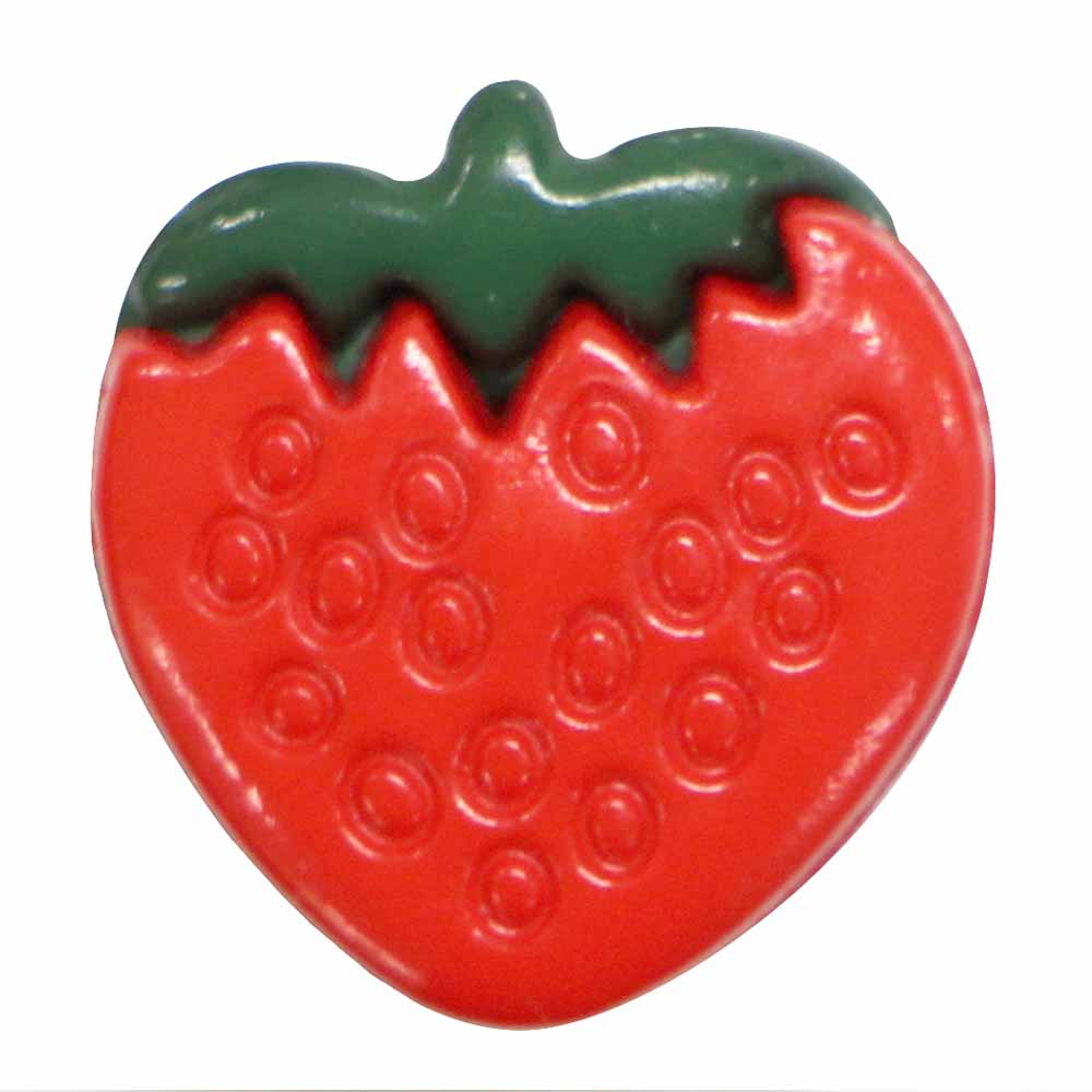 CIRQUE Novelty Shank Button – Red – 15 mm (5/8") – Strawberry