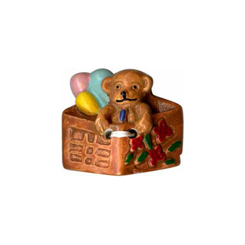 ELAN Novelty 2-Hole Button - Bear In Box - 26mm (1")