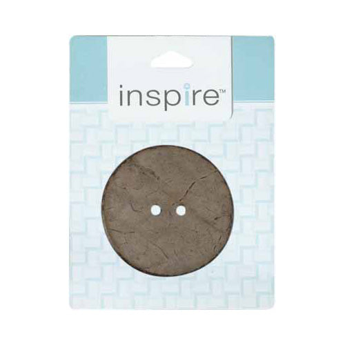 INSPIRE 2-Hole Button – 38 mm (1 1/2″) – 2 Count – Coconut – Light Plain