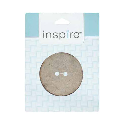 INSPIRE 2-Hole Button – 51 mm (2″) – 1 Count – Coconut – Light Plain