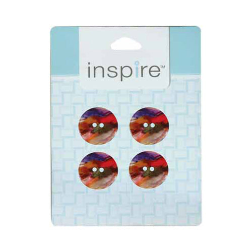 INSPIRE 2-Hole Button – 23 mm (7/8″) – 4 Count – Polyester