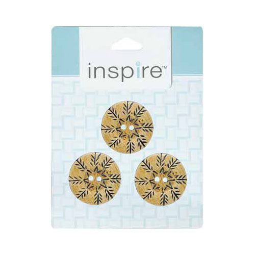 INSPIRE 2-Hole Button – 30 mm (1 1/8″) – 3 Count – Horn