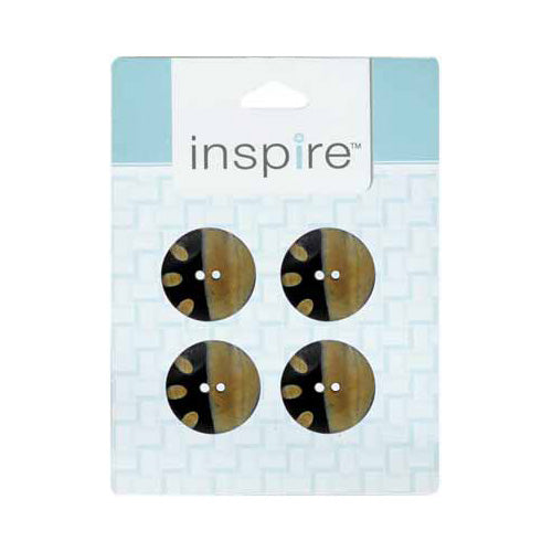 INSPIRE 2-Hole Button – 25 mm (1″) – 4 Count – Horn