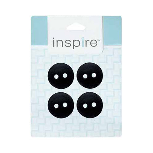 INSPIRE 2‑Hole Button – 23 mm (7/8″) – 4 Count – Leather