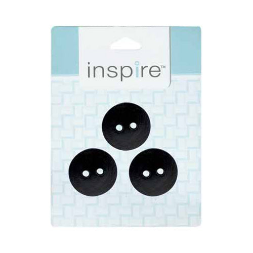 INSPIRE 2‑Hole Button – 28 mm (1 1/8″) – 3 Count – Leather