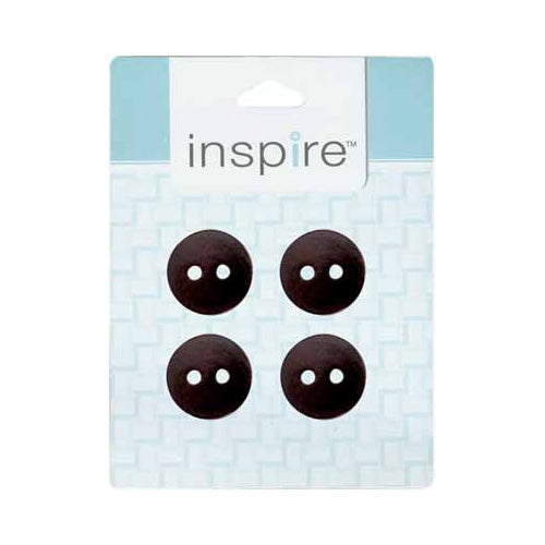 INSPIRE 2‑Hole Button – 23 mm (7/8″) – 4 Count – Leather