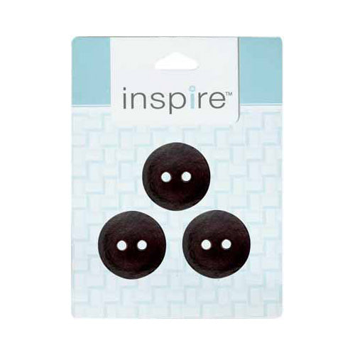 INSPIRE 2‑Hole Button – 28 mm (1 1/8″) – 3 Count – Leather