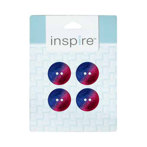 INSPIRE 2-Hole Button – 23 mm (7/8″) – 4 Count – Akoya Shell