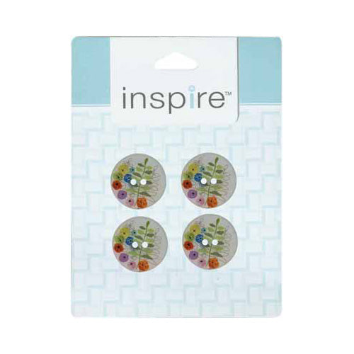 INSPIRE 2-Hole Button – 23 mm (7/8″) – 4 Count – Polyester