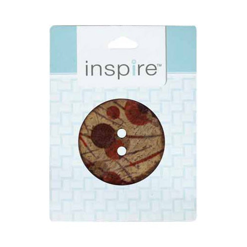 INSPIRE 2-Hole Button – 41 mm (1 5/8″) – 1 Count – Coconut