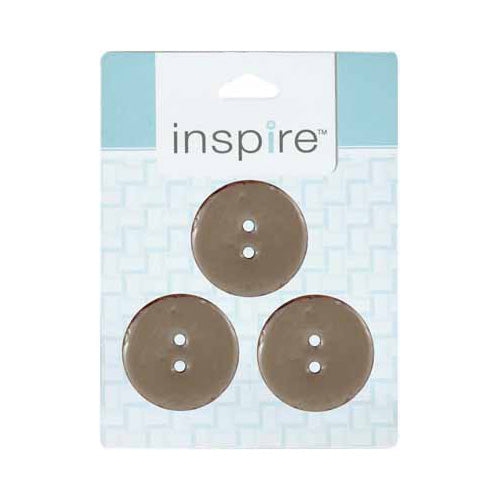 INSPIRE 2-Hole Button – 30 mm (1 1/8″) – 3 Count – Coconut