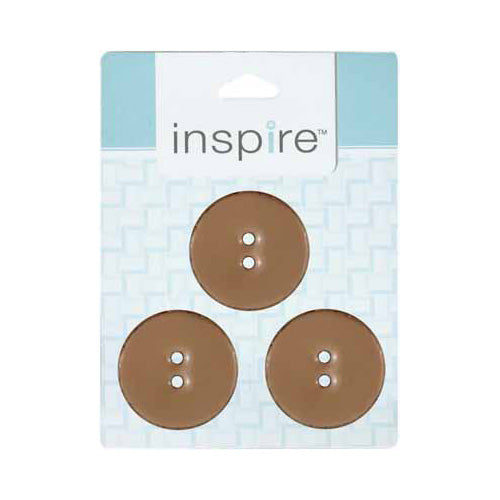 INSPIRE 2-Hole Button – 30 mm (1 1/8″) – 3 Count – Coconut