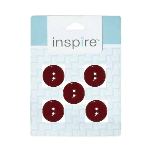 INSPIRE 2-Hole Button – 18 mm (3/4″) – 5 Count – Coconut