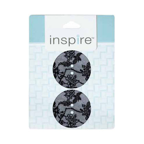 INSPIRE 2-Hole Button – 34 mm (1 3/8″) – 2 Count – Polyester