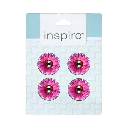 INSPIRE 2-Hole Button – 23 mm (7/8″) – 4 Count – Coconut