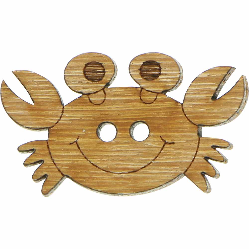 INSPIRE 2-Hole Button – 34 mm (1 3/8″) – 4 Pack – Wood