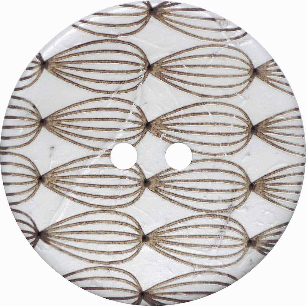 INSPIRE 2-Hole Button – 30 mm (1 1/8″) – 2 Pack – Coconut