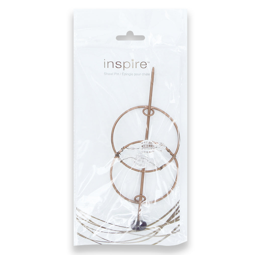 INSPIRE Shawl Pin – Metal Beads – 100 mm (4″) – Metal
