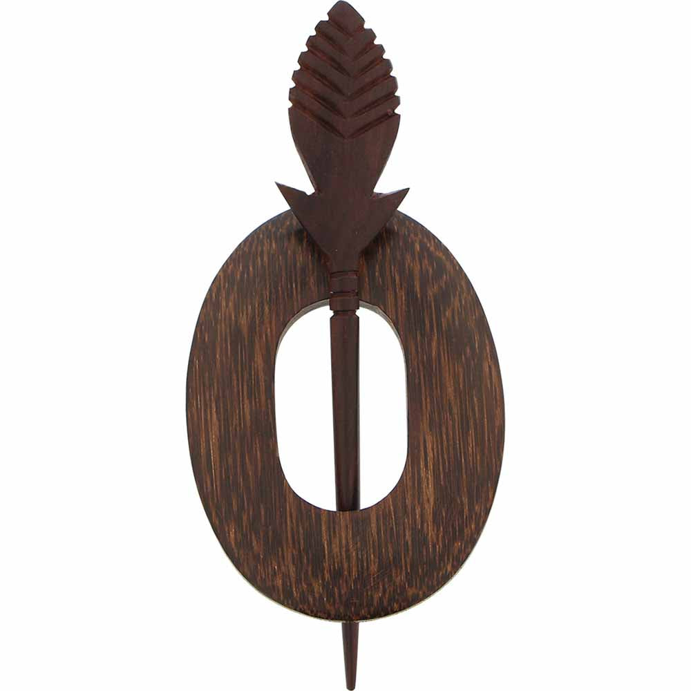 INSPIRE Shawl Pin – 87 mm (3 3/8″) – Wood
