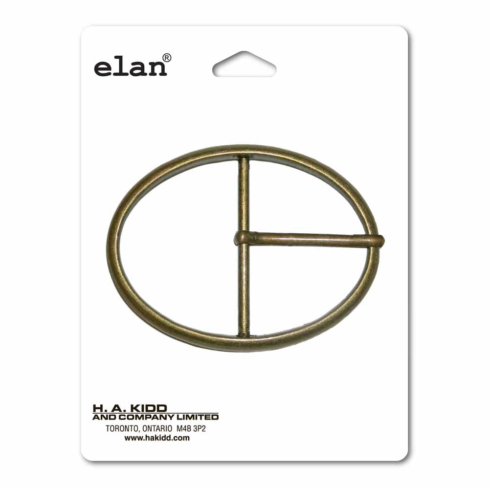 ELAN Oval Buckle - 48mm (1 7/8"") - Antique Gold