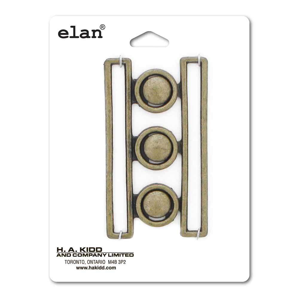 ELAN Cinch Belt Buckle - 76mm (3") - Antique Brass