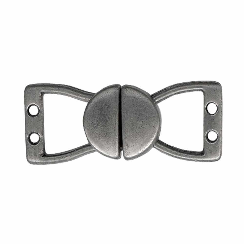 ELAN Circle Clasp - 10mm (3/8"") - Antique Silver