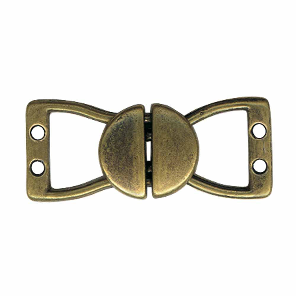 ELAN Circle Clasp - 10mm (3/8"") - Antique Brass