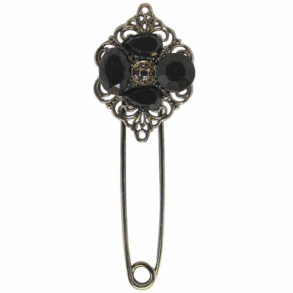 ELAN Shawl Pin – 90mm (3 1/2") – Gunmetal