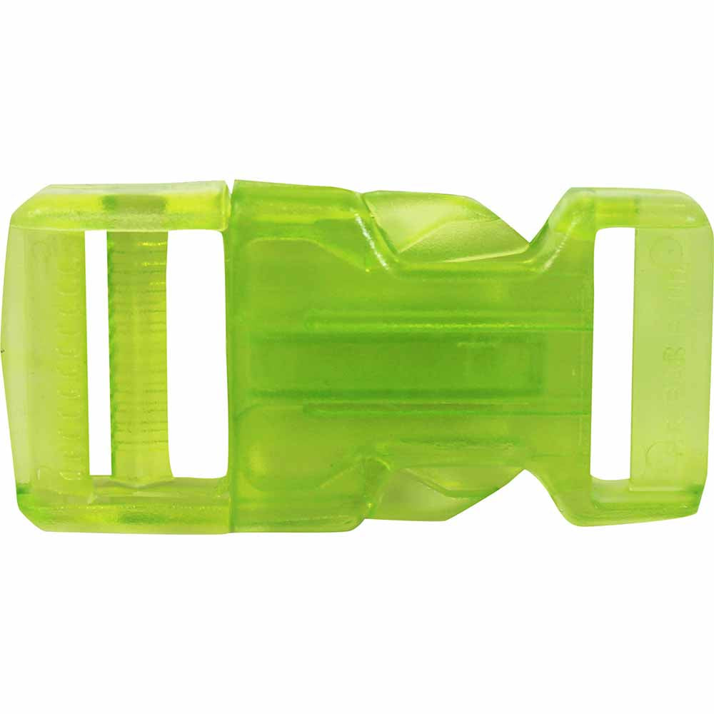ELAN Translucent Side‑Release Parachute Clip — 25 mm (1") — Green