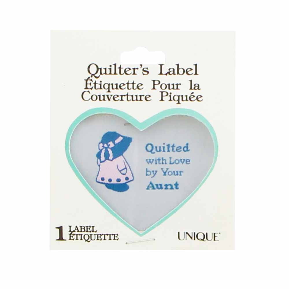 UNIQUE Love Label – Quilted with Love by Your Aunt