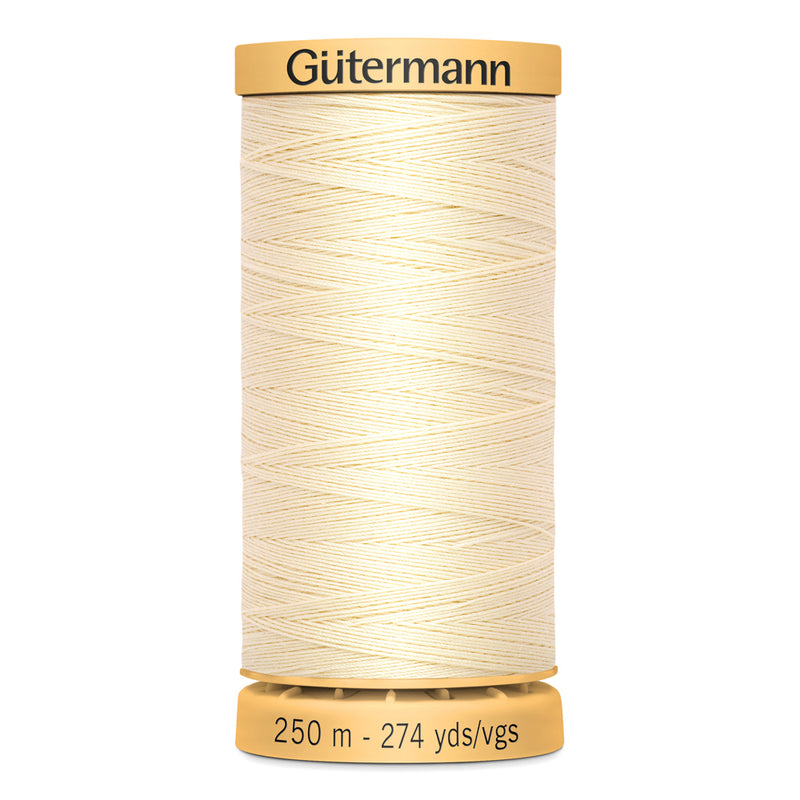 GÜTERMANN Cotton 50wt Thread 250m - Ivory