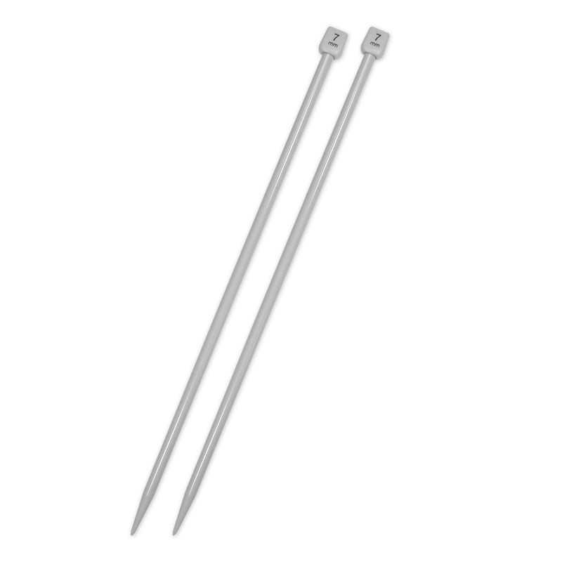 UNIQUE KNITTING Single Point Knitting Needles 30cm (12″) Plastic - 7mm