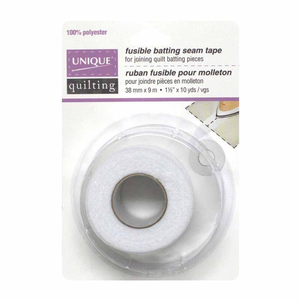 UNIQUE QUILTING fusible batting seam tape, 38 mm × 9 m (1 1/2 in. × 10 yd)