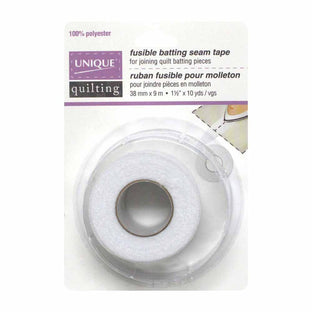 UNIQUE QUILTING fusible batting seam tape, 38 mm × 9 m (1 1/2 in. × 10 yd)
