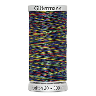 GÜTERMANN Cotton 30 mercerized cotton thread, Rainbow Flowers, 300 m (328 yd)
