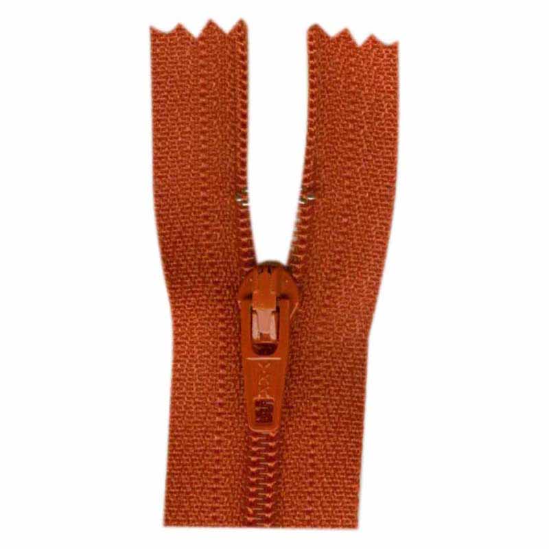 COSTUMAKERS General Purpose Closed End Zipper 18cm (7") - Burnt Orange - 1700