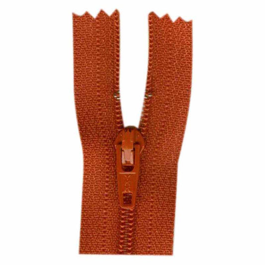 COSTUMAKERS General Purpose Closed End Zipper 18cm (7") - Burnt Orange - 1700