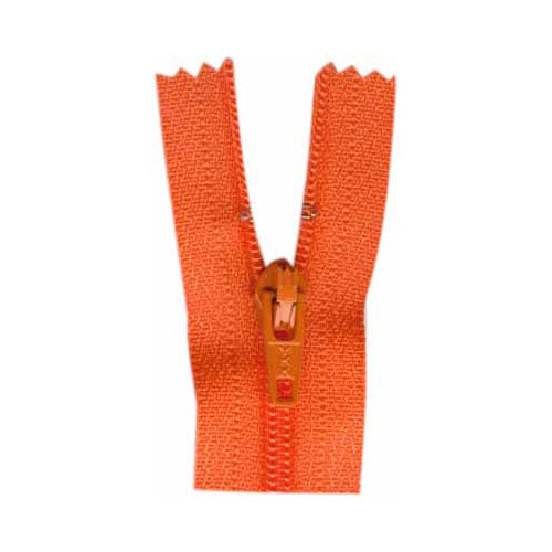 COSTUMAKERS General Purpose Closed‑End Zipper – 35 cm (14") – Tangerine – Style 1700