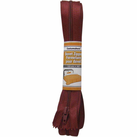 COSTUMAKERS Duvet Closed End Zipper 150cm (60") - Bordeaux