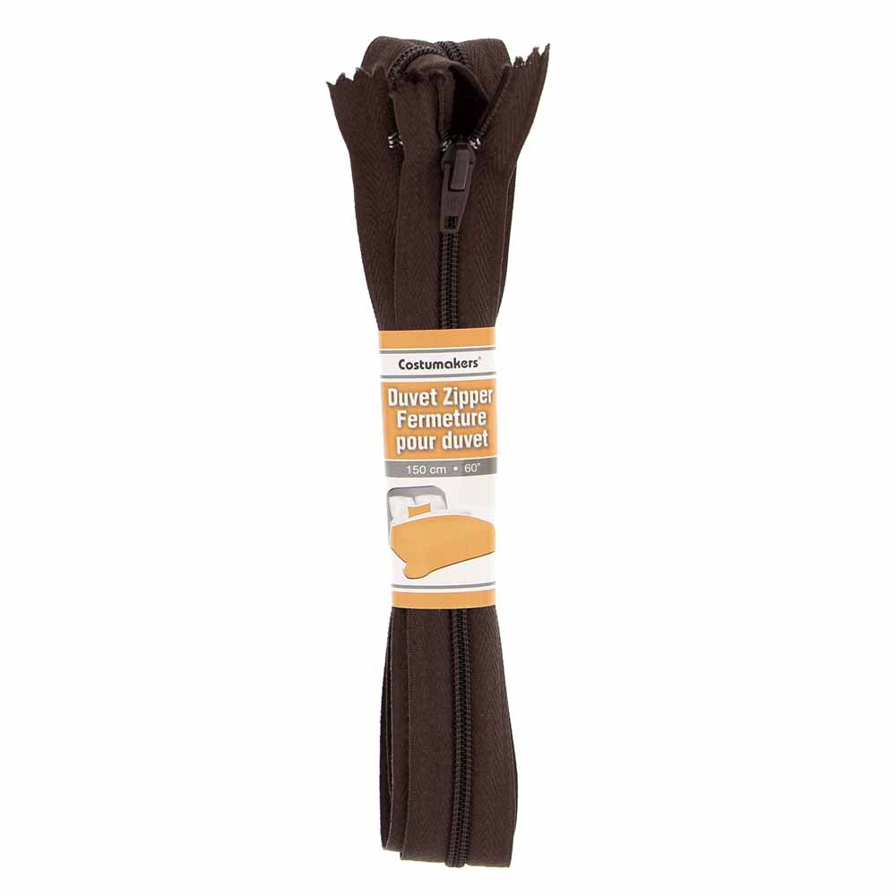 COSTUMAKERS 150 cm (60 in) Duvet Closed End Zipper – September Brown
