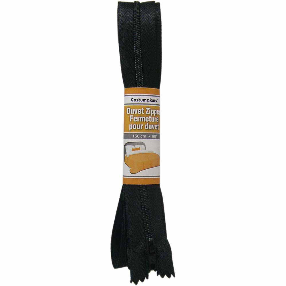 COSTUMAKERS Duvet Closed End Zipper 150cm (60") - Black - 1702