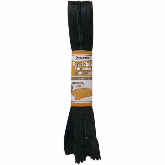 COSTUMAKERS Duvet Closed End Zipper 150cm (60") - Black - 1702