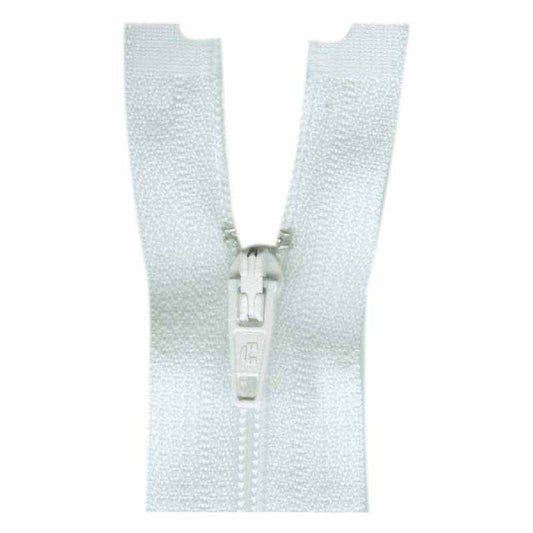 COSTUMAKERS General Purpose One Way Separating Zipper 35cm (14") - White - 1703